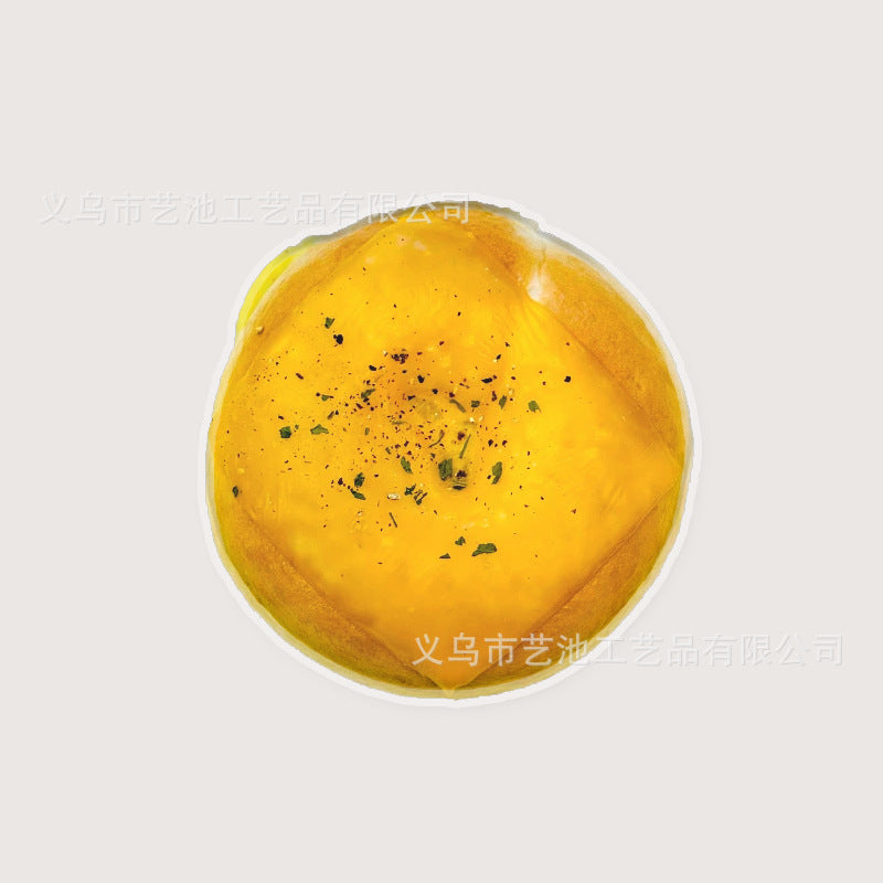 Wholesale New simulation bagels hand-made bread keychain creative acrylic jewelry bag pendant